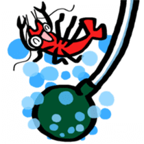 In the aquarium<Together with tank mate> sticker #6833583