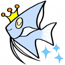 In the aquarium<Together with tank mate> sticker #6833591