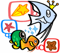 In the aquarium<Together with tank mate> sticker #6833592