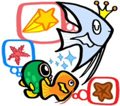 In the aquarium<Together with tank mate> sticker #6833592