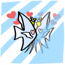 In the aquarium<Together with tank mate> sticker #6833595