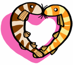 In the aquarium<Together with tank mate> sticker #6833600