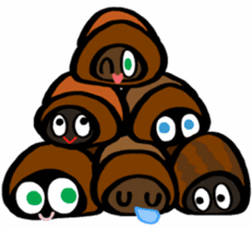 In the aquarium<Together with tank mate> sticker #6833605