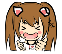 Cat ear Neneko. sticker #6834434