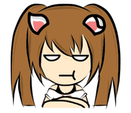 Cat ear Neneko. sticker #6834444