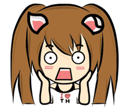 Cat ear Neneko. sticker #6834451