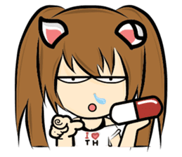 Cat ear Neneko. sticker #6834453