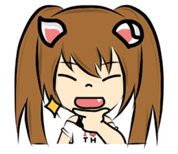 Cat ear Neneko. sticker #6834461