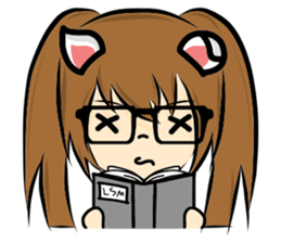 Cat ear Neneko. sticker #6834462