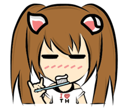 Cat ear Neneko. sticker #6834463