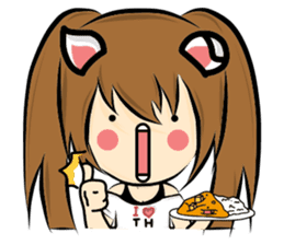 Cat ear Neneko. sticker #6834468