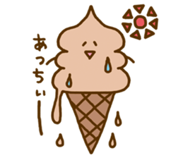 Chocolate soft ice cream 'Softonton' 2 sticker #6834552