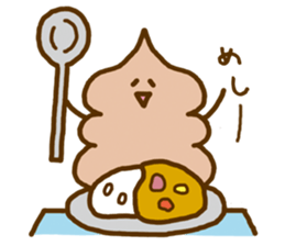 Chocolate soft ice cream 'Softonton' 2 sticker #6834564