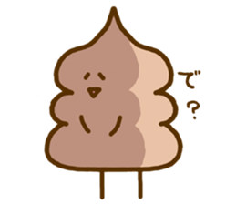 Chocolate soft ice cream 'Softonton' 2 sticker #6834578