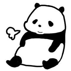 The sleeping is eating panda