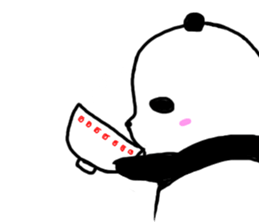 The sleeping is eating panda sticker #6835195