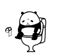 The sleeping is eating panda sticker #6835197