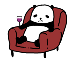 The sleeping is eating panda sticker #6835198