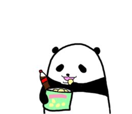 The sleeping is eating panda sticker #6835200