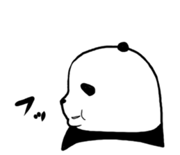 The sleeping is eating panda sticker #6835202