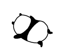 The sleeping is eating panda sticker #6835205