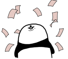 The sleeping is eating panda sticker #6835207