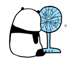 The sleeping is eating panda sticker #6835209