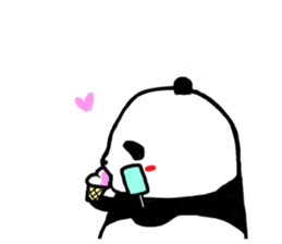 The sleeping is eating panda sticker #6835212