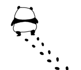 The sleeping is eating panda sticker #6835213