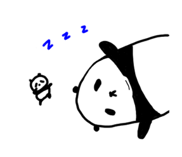 The sleeping is eating panda sticker #6835215
