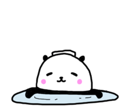 The sleeping is eating panda sticker #6835223