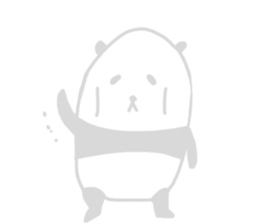 The sleeping is eating panda sticker #6835226