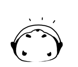 The sleeping is eating panda sticker #6835231