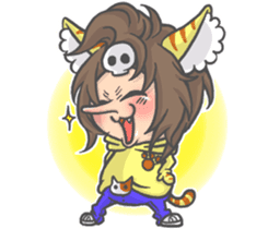 Cat person story.Answering sticker #6835279