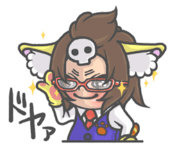 Cat person story.Answering sticker #6835280