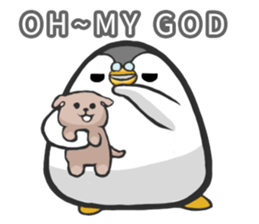 Penguin north of hard work diary. sticker #6836459