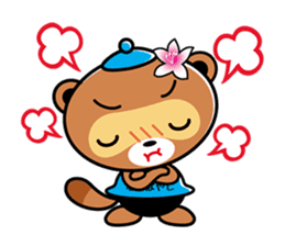 Mascot character of Tatebayashi ponchan sticker #6836682