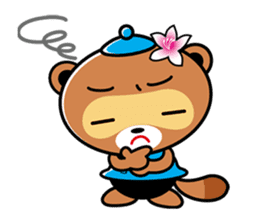 Mascot character of Tatebayashi ponchan sticker #6836684