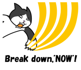 Loose cat.'chami'English sticker #6836802