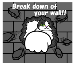 Loose cat.'chami'English sticker #6836823