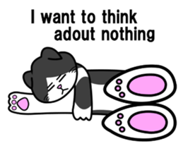 Loose cat.'chami'English sticker #6836826