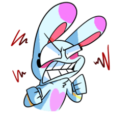 Rabbit and horse ish animal stickers sticker #6837595