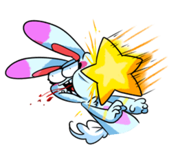 Rabbit and horse ish animal stickers sticker #6837600