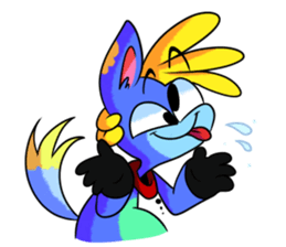 Rabbit and horse ish animal stickers sticker #6837611