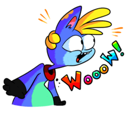 Rabbit and horse ish animal stickers sticker #6837621