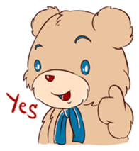 Brown Teddybear sticker #6838599