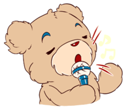 Brown Teddybear sticker #6838618