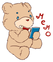 Brown Teddybear sticker #6838628