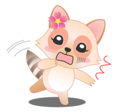 Lovely Raccoon Family sticker #6839234