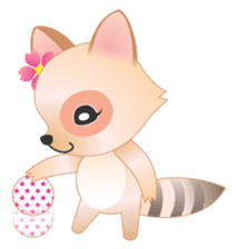 Lovely Raccoon Family sticker #6839237